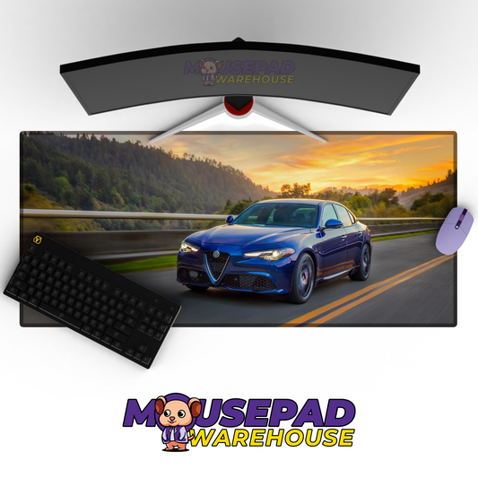 Alfa Romeo Giulia Quadrifoglio V23 Mousepad Mockup