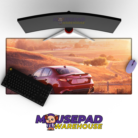Alfa Romeo Giulia Quadrifoglio V28 Mousepad Mockup