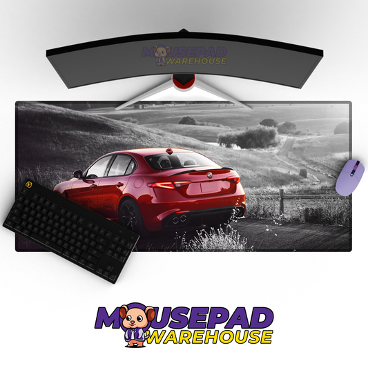Alfa Romeo Giulia Quadrifoglio V29 Mousepad Mockup