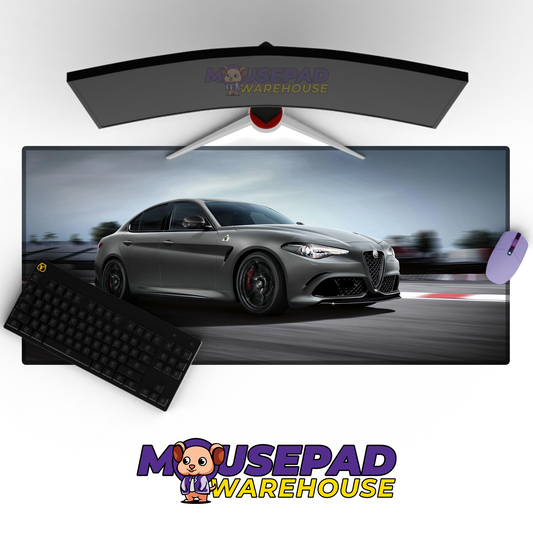 Alfa Romeo Giulia Quadrifoglio V2 Mousepad Mockup