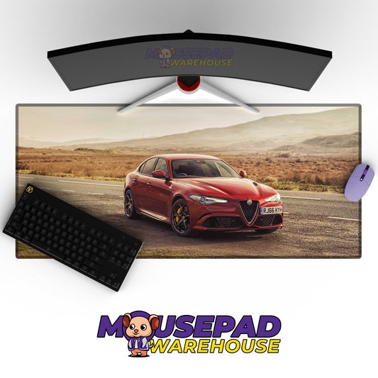 Alfa Romeo Giulia Quadrifoglio V34 Mousepad Mockup