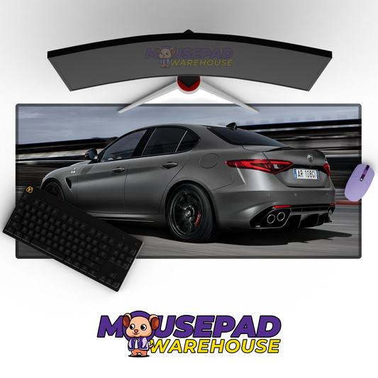 Alfa Romeo Giulia Quadrifoglio V35 Mousepad Mockup