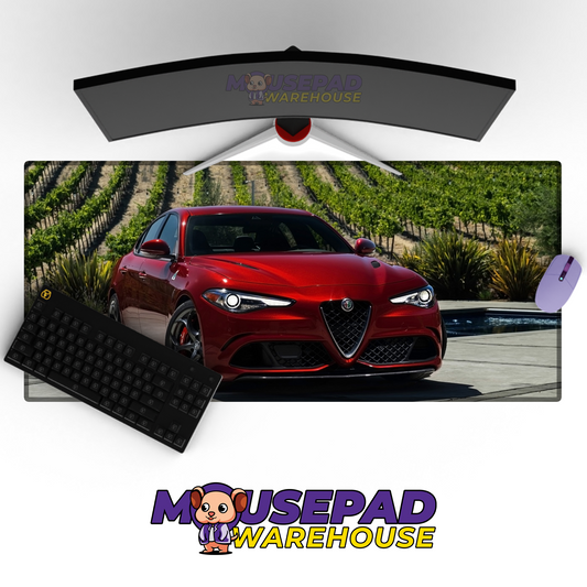 Alfa Romeo Giulia Quadrifoglio V39 Mousepad Mockup