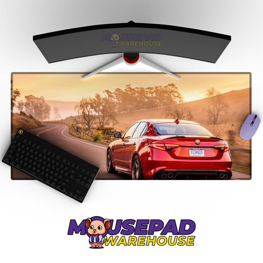 Alfa Romeo Giulia Quadrifoglio V3 Mousepad Mockup