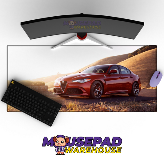 Alfa Romeo Giulia Quadrifoglio V41 Mousepad Mockup