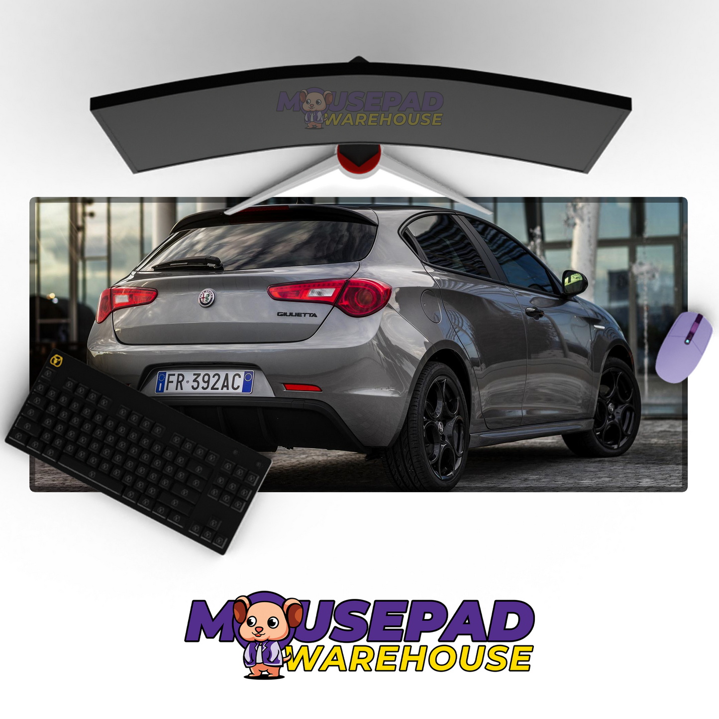 Alfa Romeo Giulietta V12 Mousepad Mockup