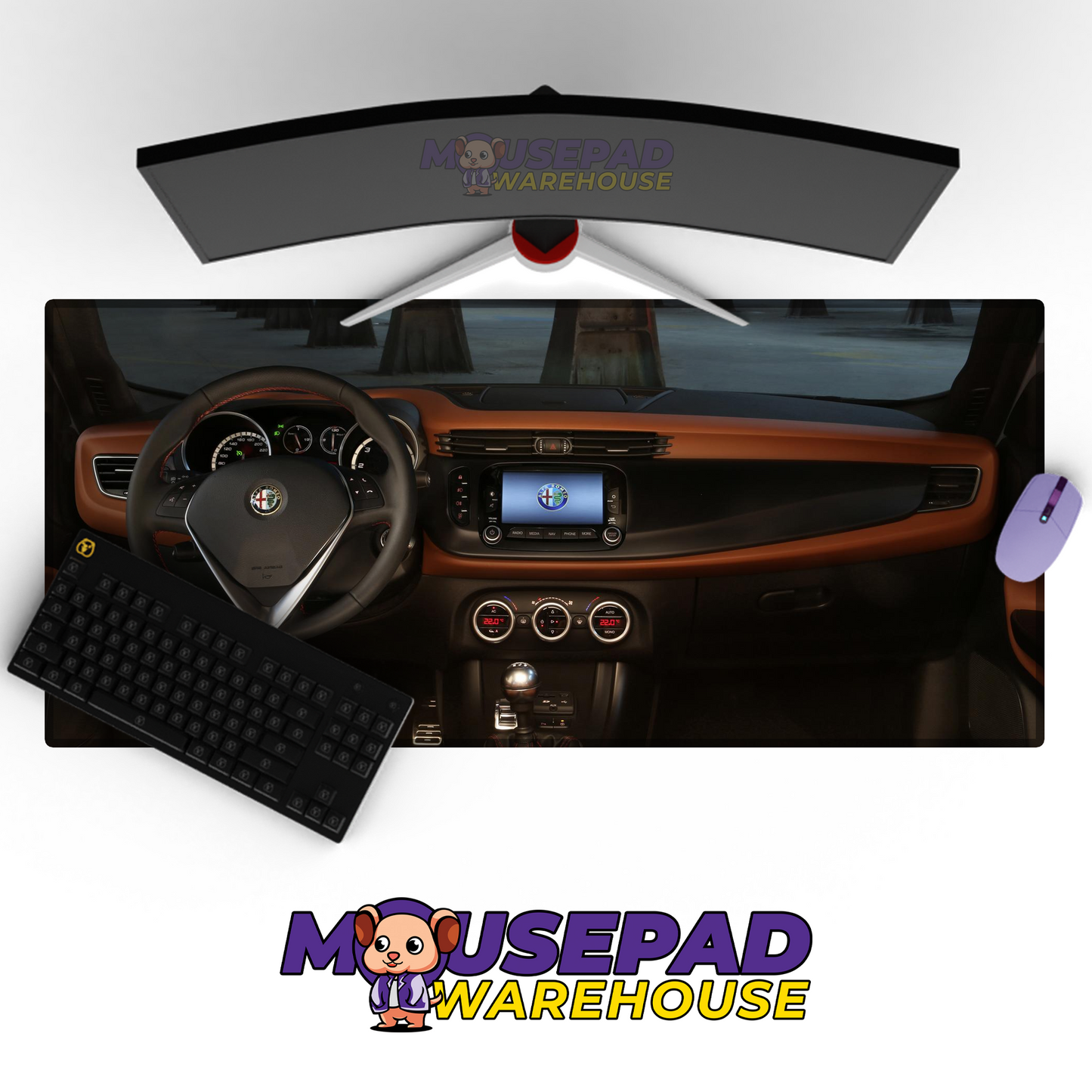 Alfa Romeo Giulietta V1 Mousepad Mockup