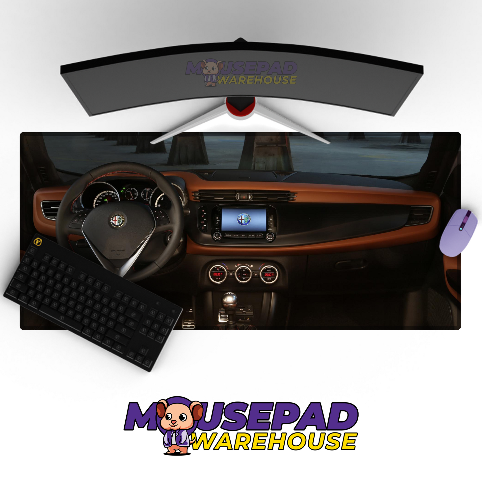 Alfa Romeo Giulietta V1 Mousepad Mockup
