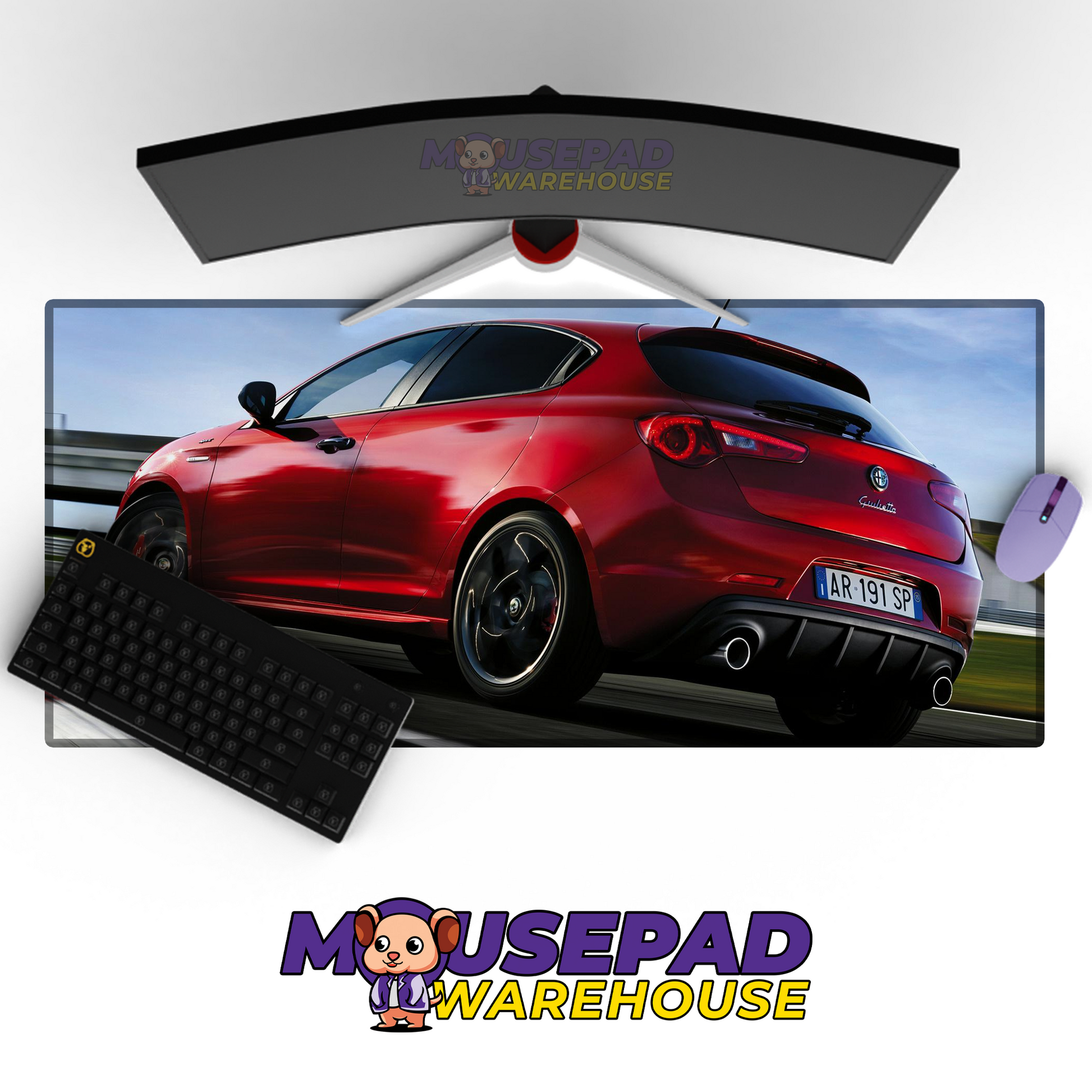 Alfa Romeo Giulietta V35 Mousepad Mockup