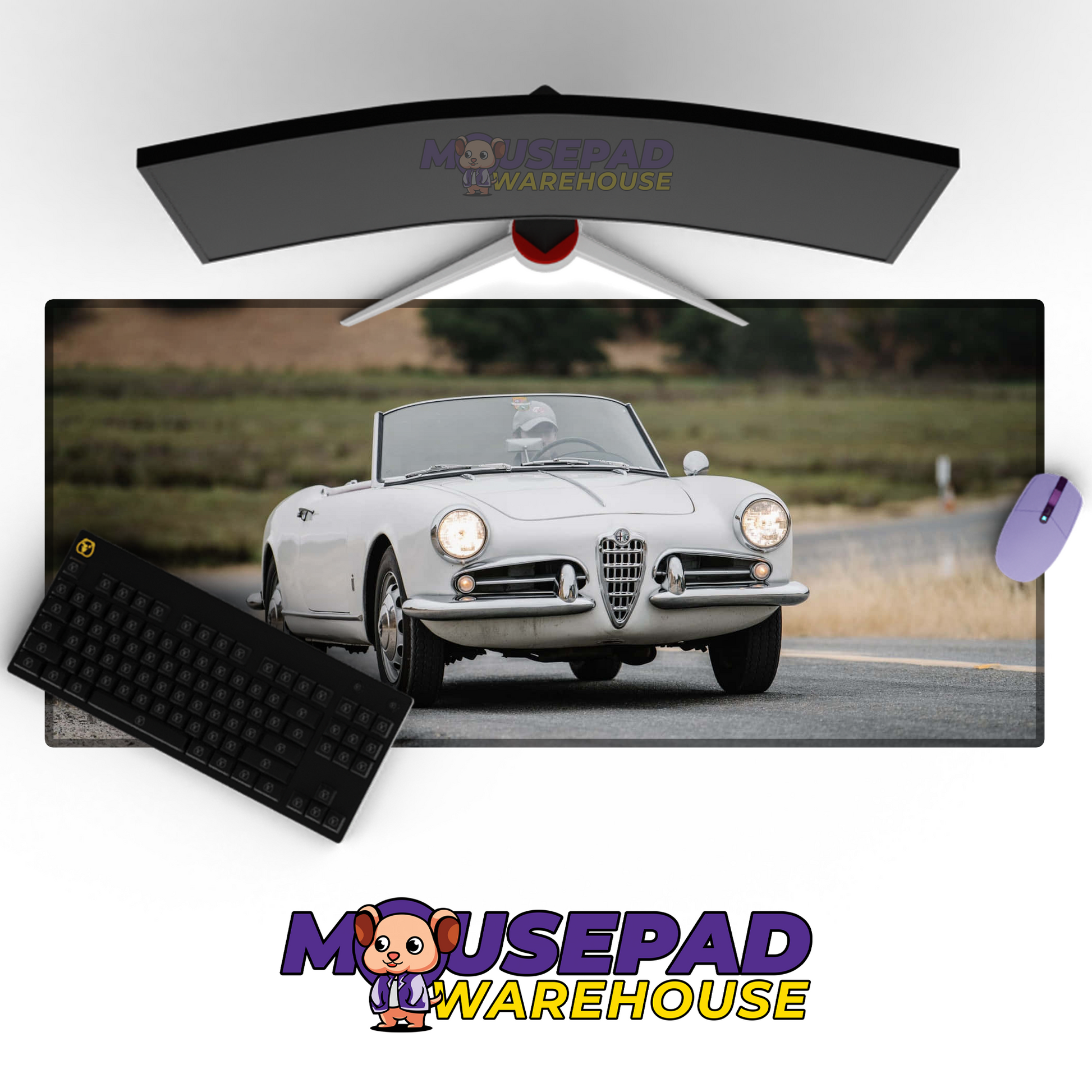 Alfa Romeo Spider V10 Mousepad Mockup