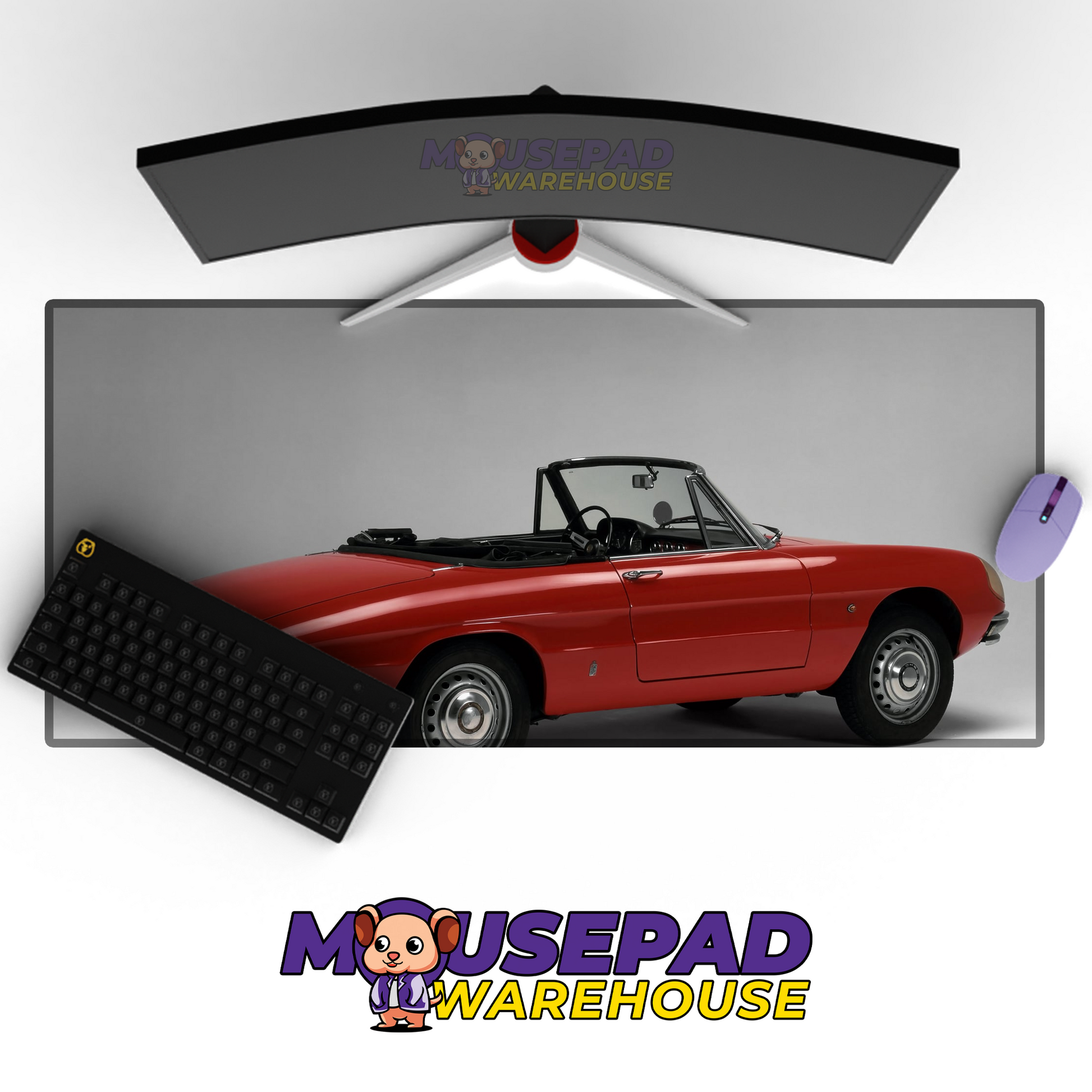 Alfa Romeo Spider V12 Mousepad Mockup