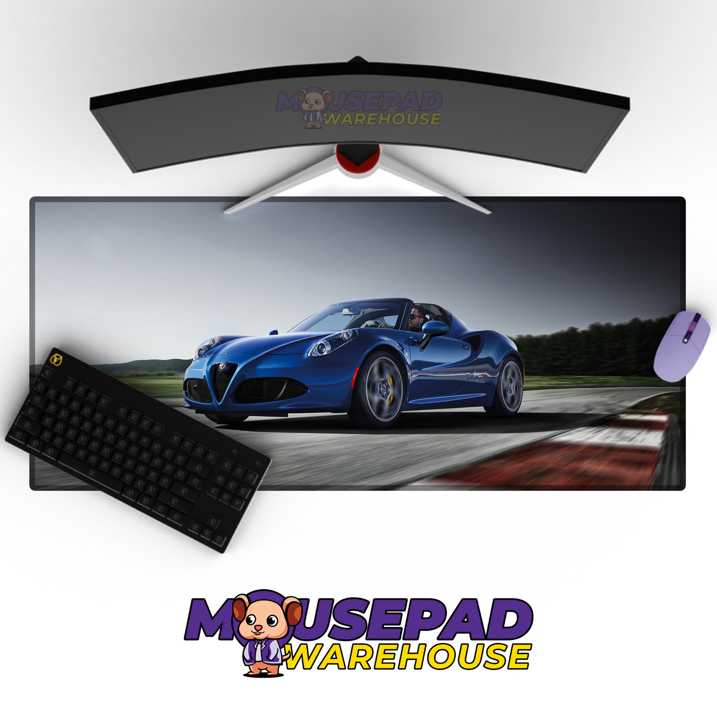 Alfa Romeo Spider V17 Mousepad Mockup