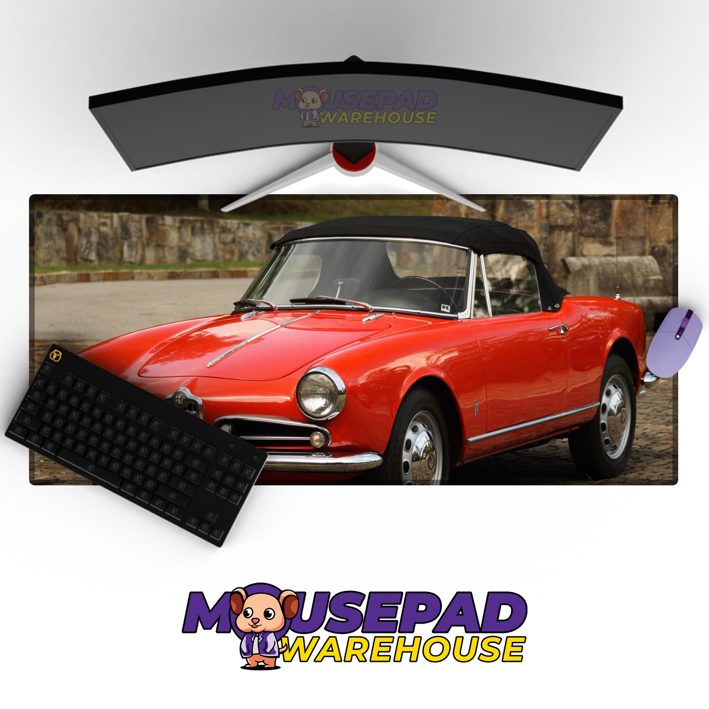 Alfa Romeo Spider V1 Mousepad Mockup