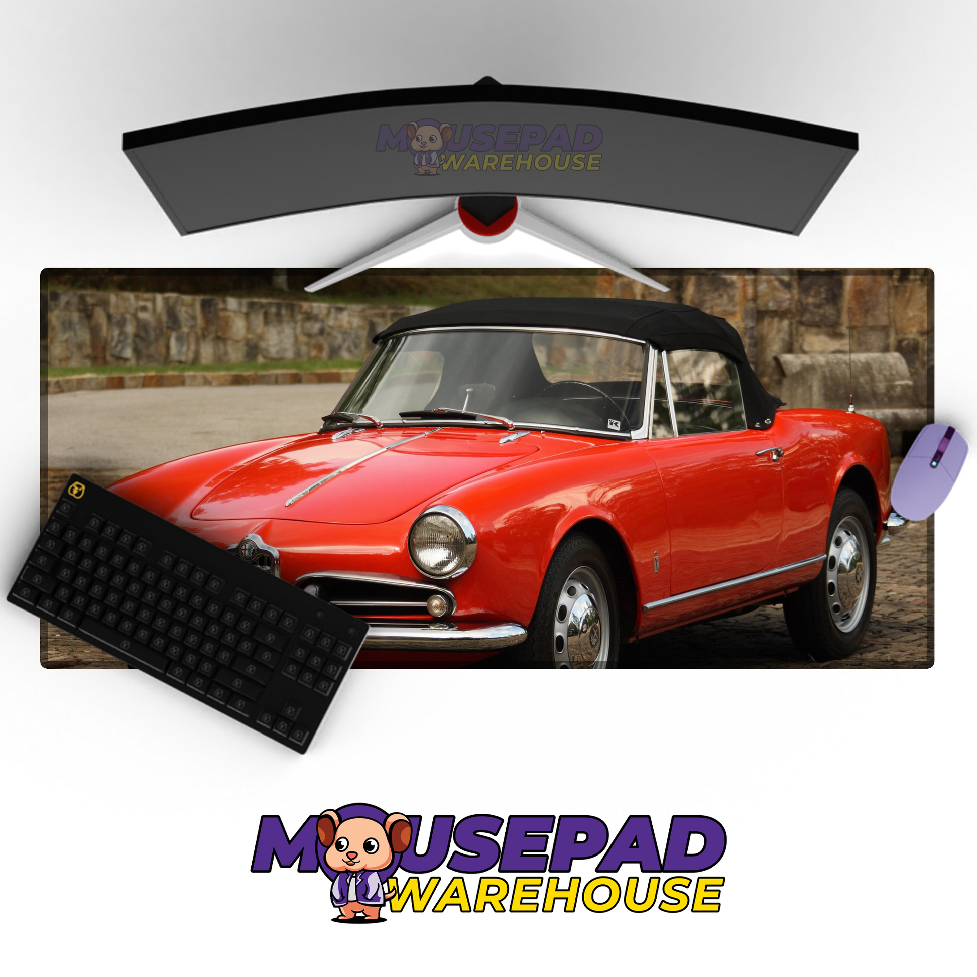 Alfa Romeo Spider V1 Mousepad Mockup