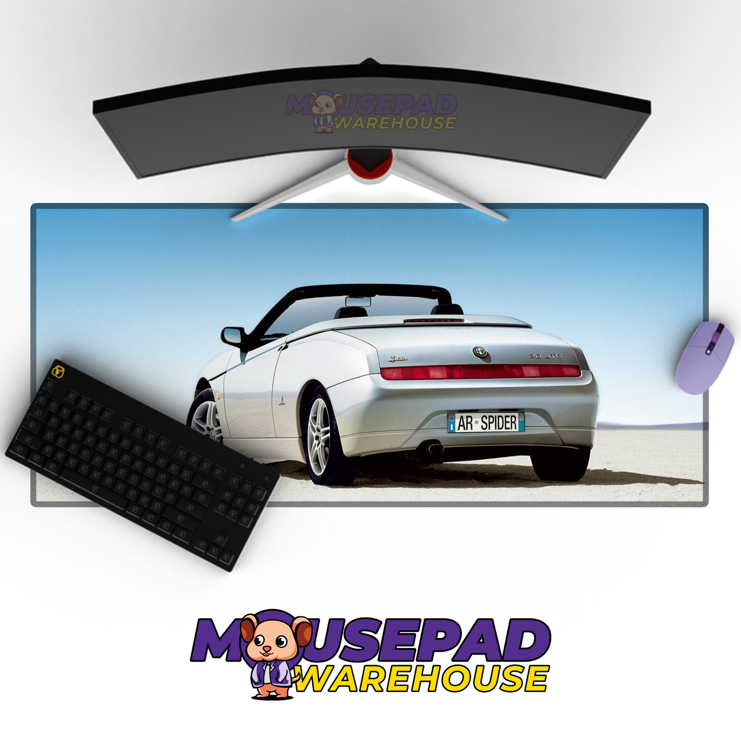 Alfa Romeo Spider V28 Mousepad Mockup