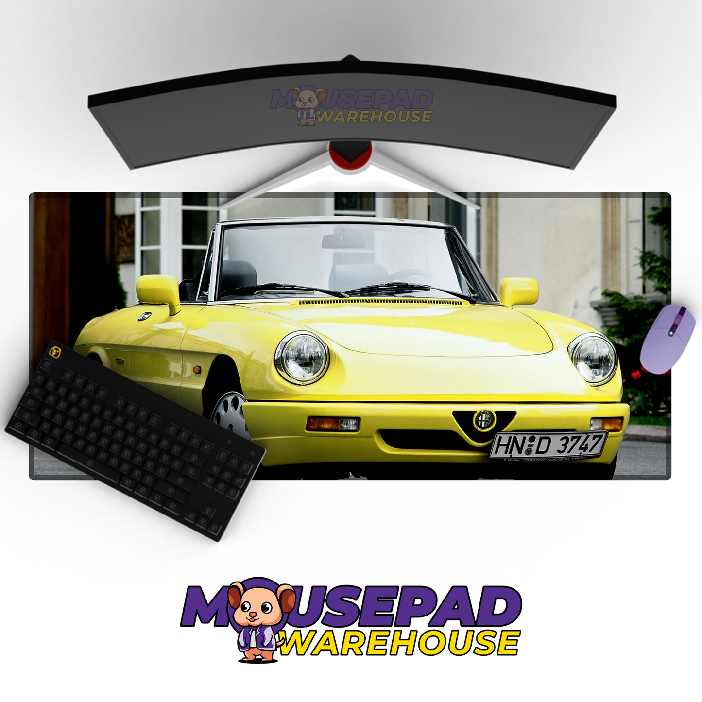 Alfa Romeo Spider V2 Mousepad Mockup