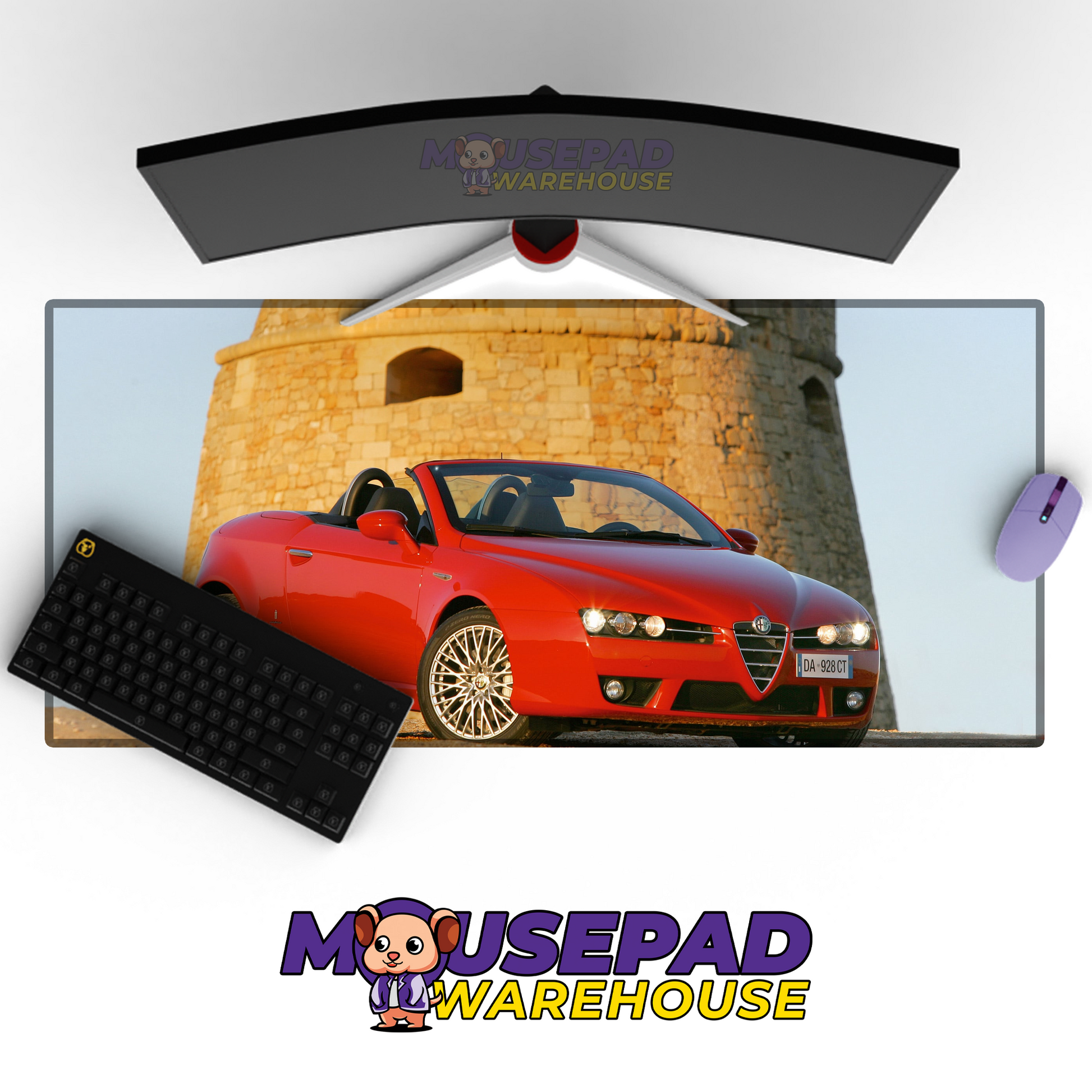 Alfa Romeo Spider V34 Mousepad Mockup