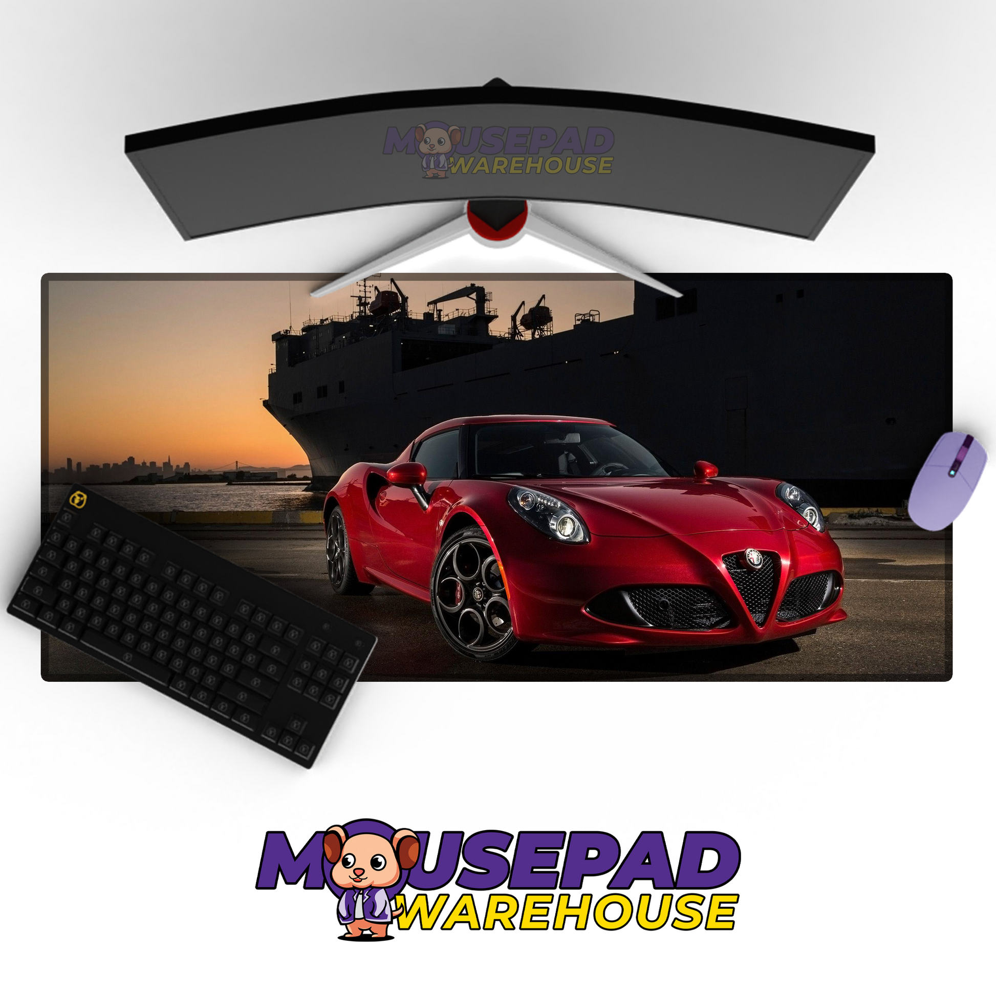 Alfa Romeo Spider V37 Mousepad Mockup