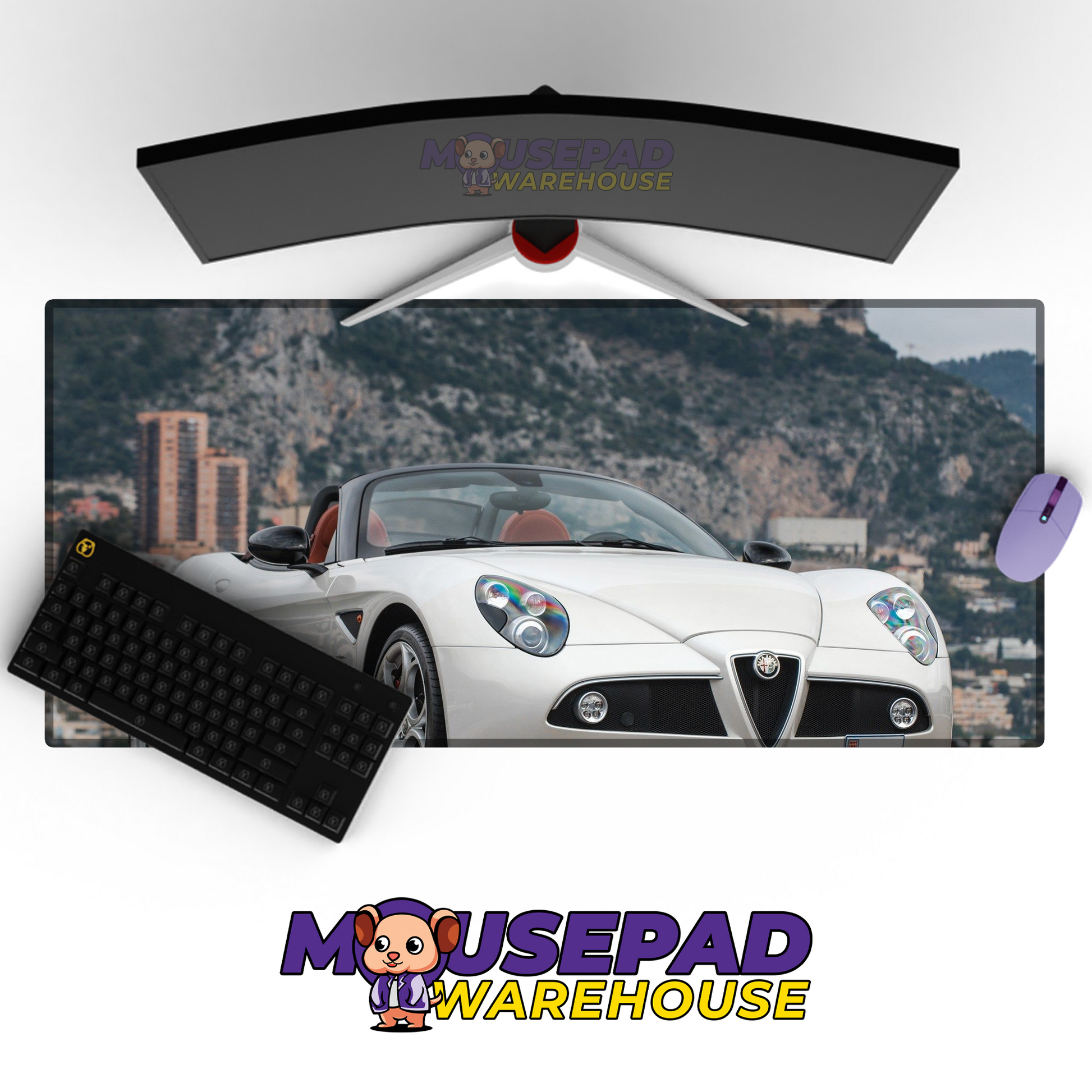 Alfa Romeo Spider V5 Mousepad Mockup
