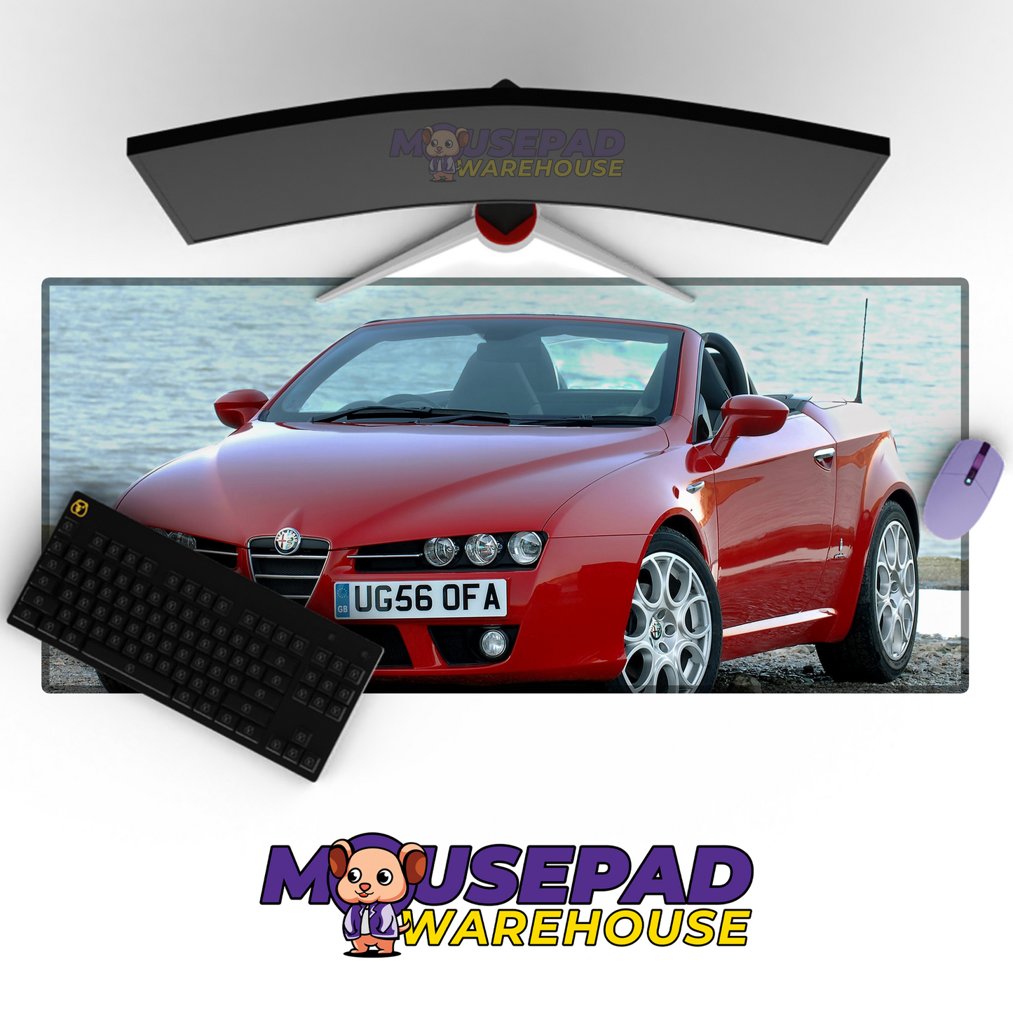 Alfa Romeo Spider V7 Mousepad Mockup