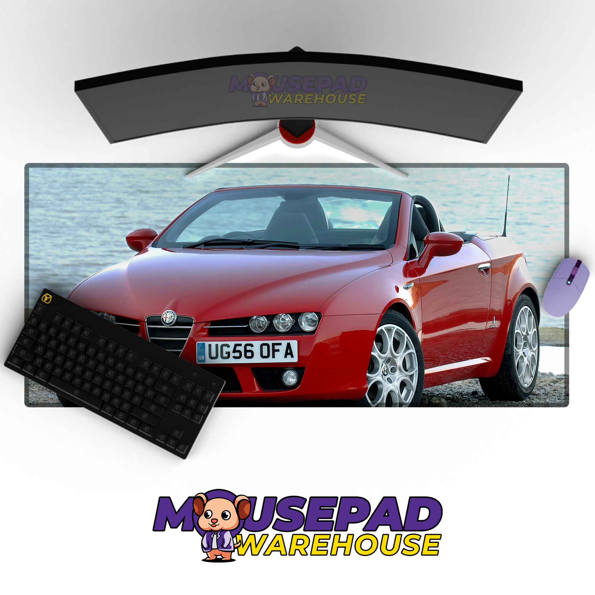 Alfa Romeo Spider V7 Mousepad Mockup