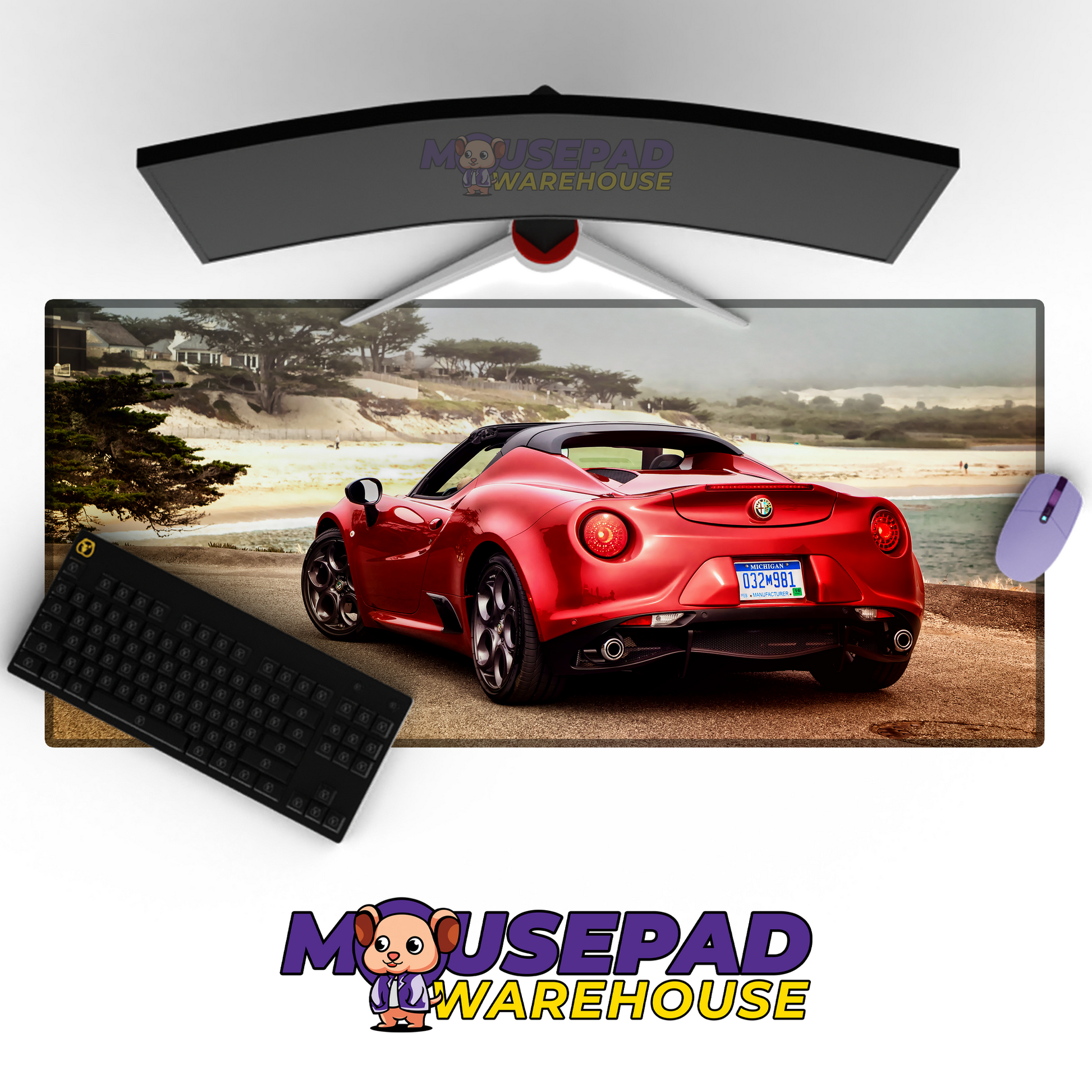Alfa Romeo Spider V9 Mousepad Mockup