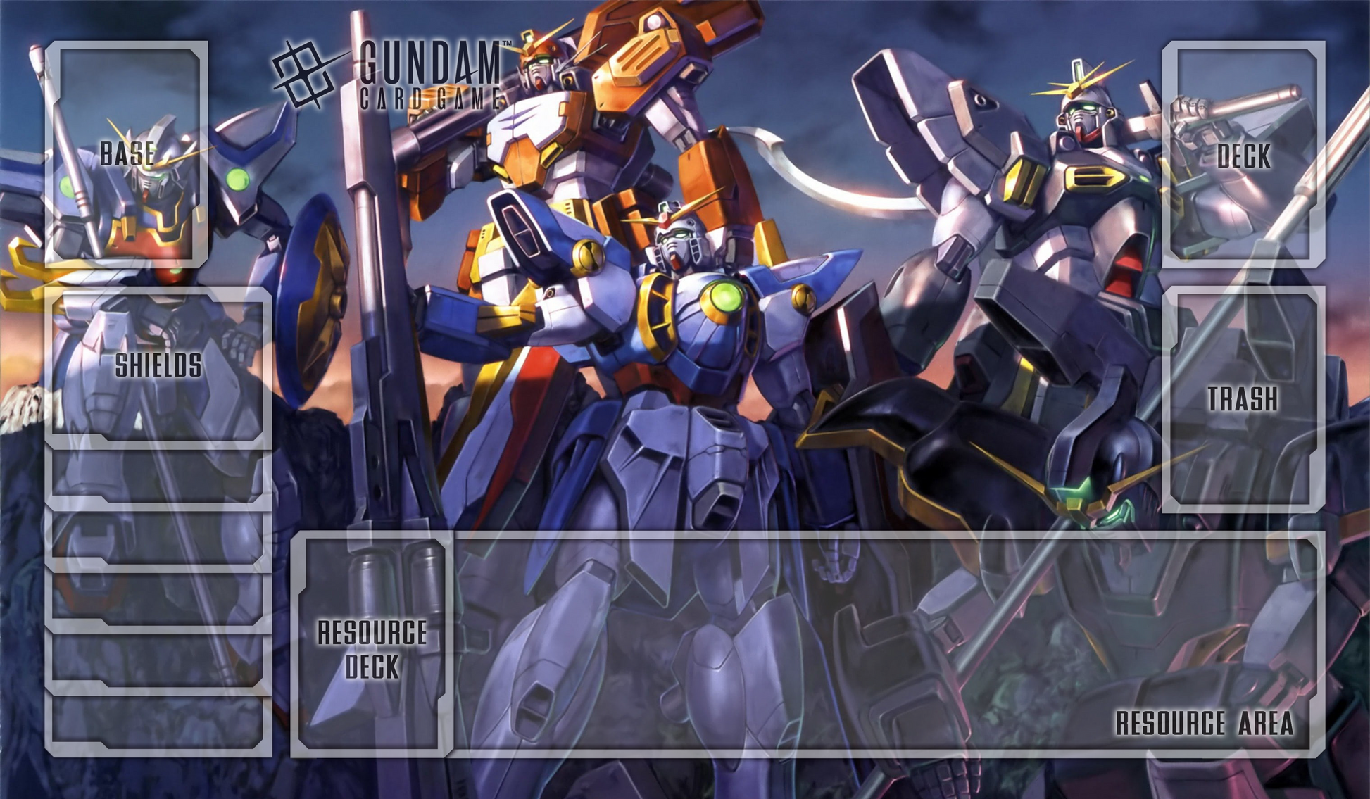 All Wing Gundam TCG Playmat