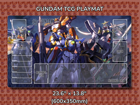 All Wing Gundam TCG Playmat Mockup