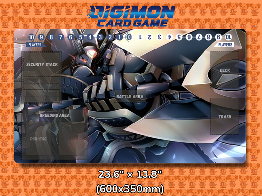 Alphamon Digimon Card Game Playmat Mockup