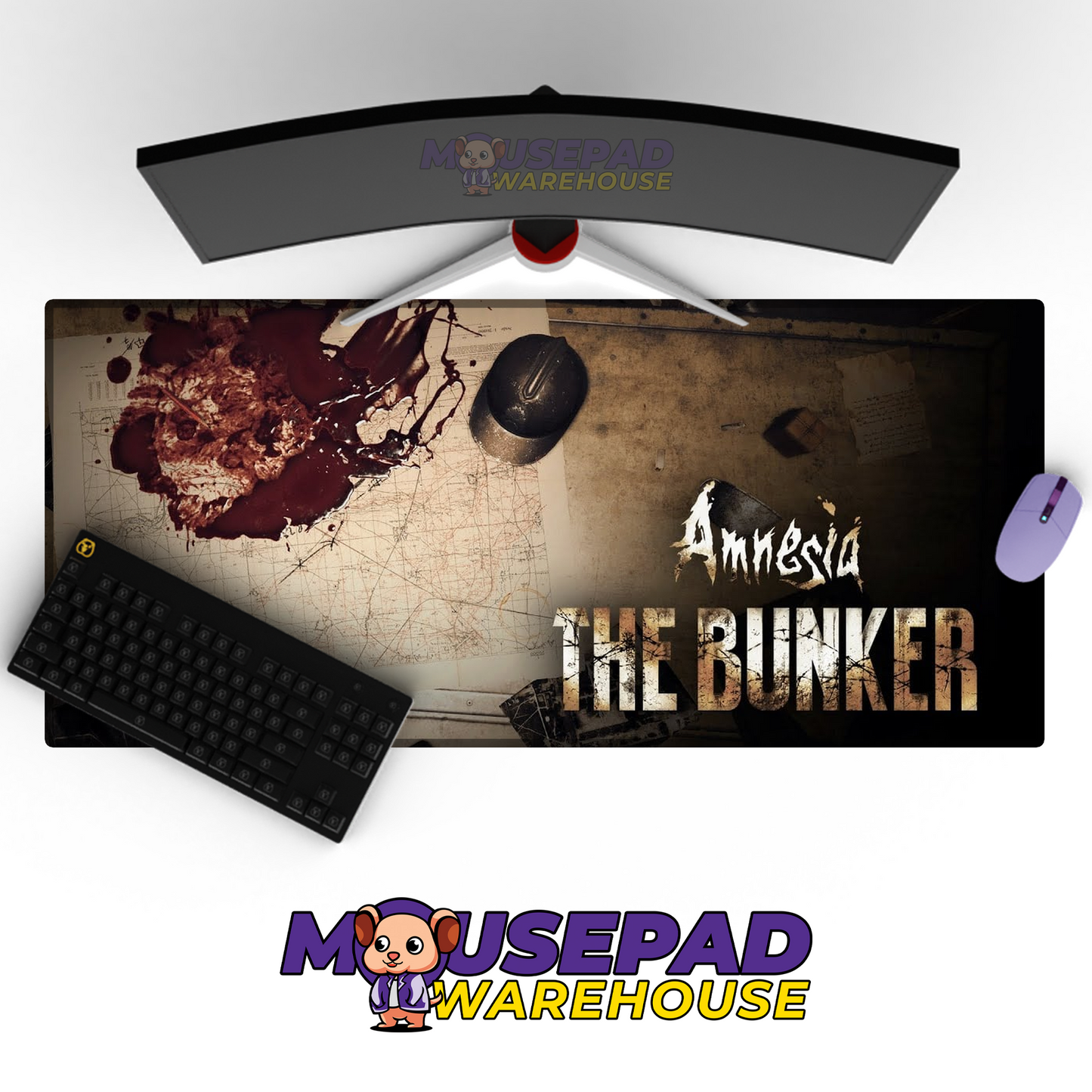 Amnesia The Bunker V2 Mousepad Mockup