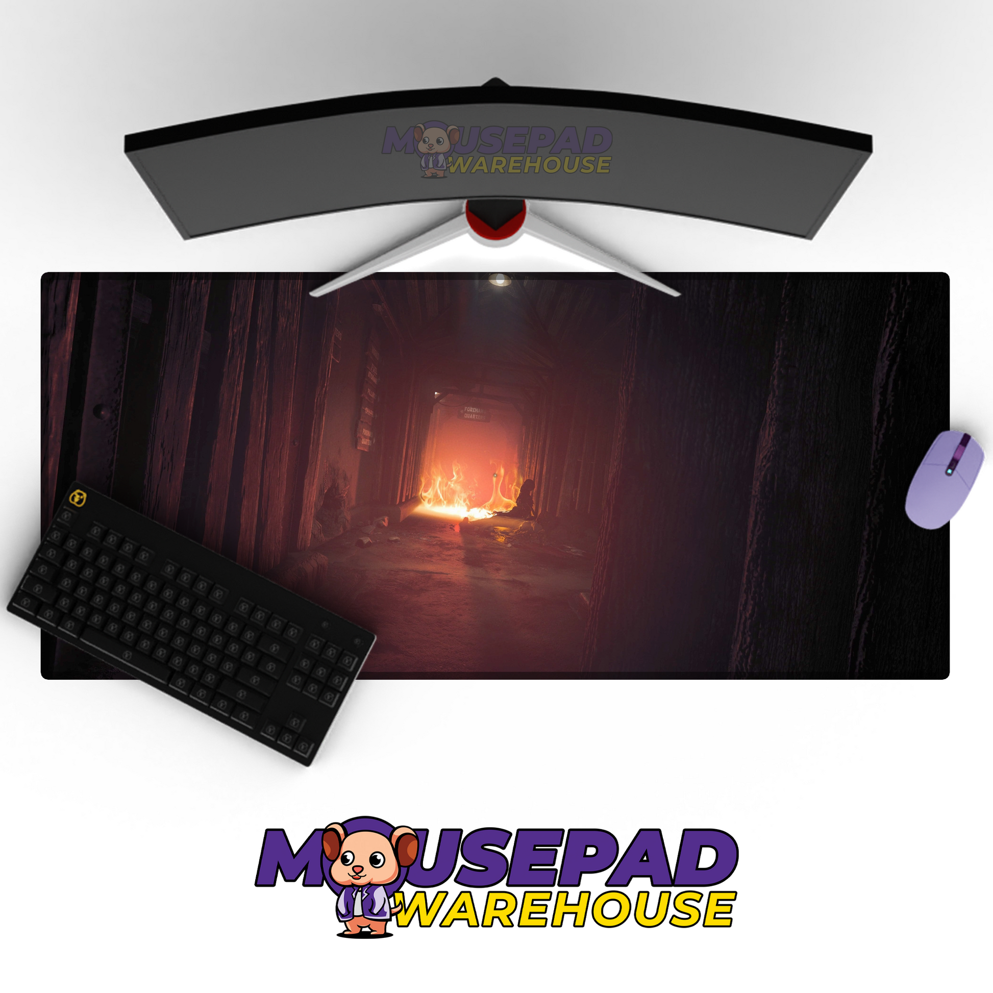 Amnesia The Bunker V3 Mousepad Mockup