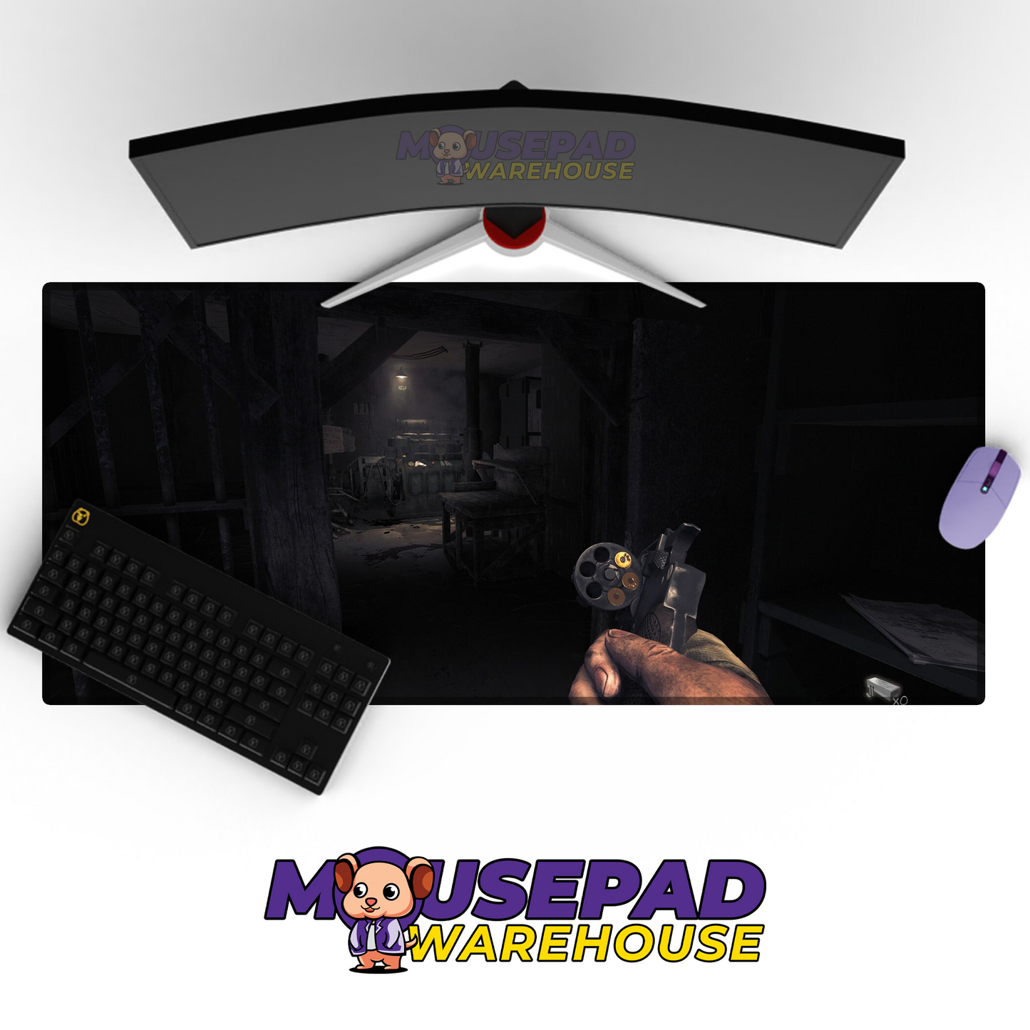 Amnesia The Bunker V7 Mousepad Mockup