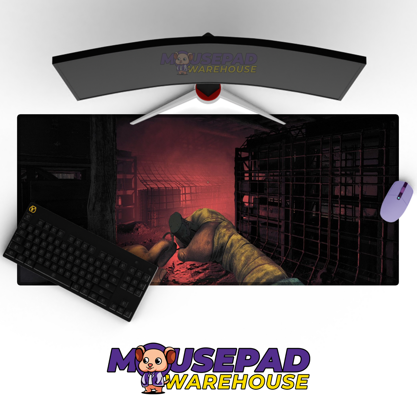 Amnesia The Bunker V8 Mousepad Mockup