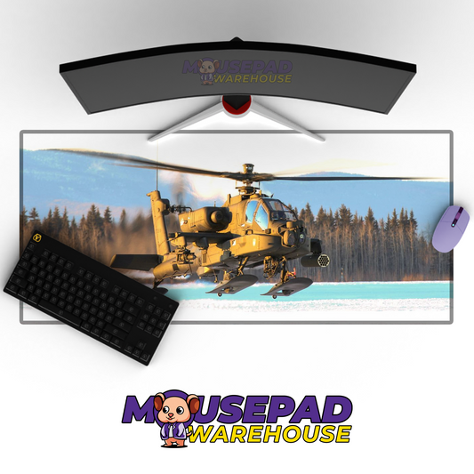 Apache Helicopter V12 Mousepad Deskmat Mockup