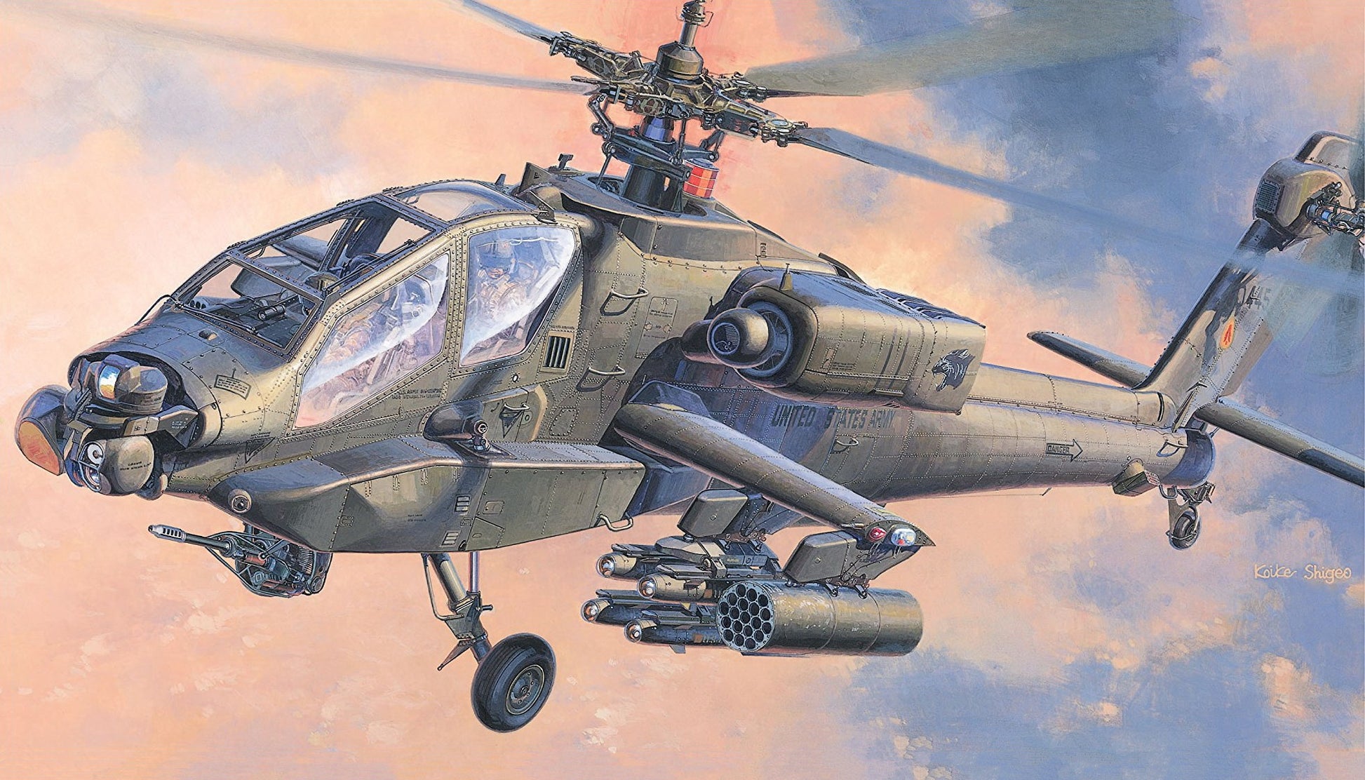 Apache Helicopter V16 Mousepad Deskmat