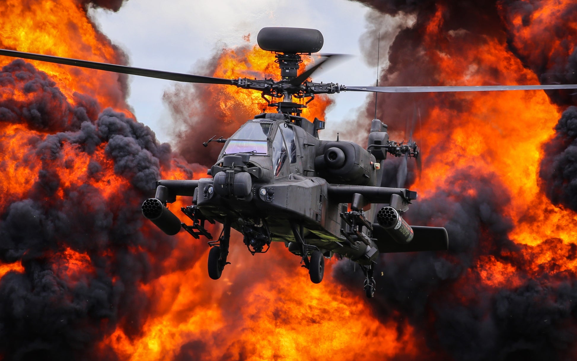 Apache Helicopter V2 Mousepad Deskmat