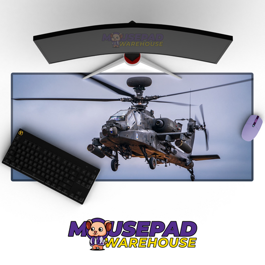 Apache Helicopter V3 Mousepad Deskmat Mockup
