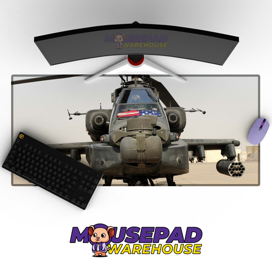 Apache Helicopter V6 Mousepad Deskmat Mockup