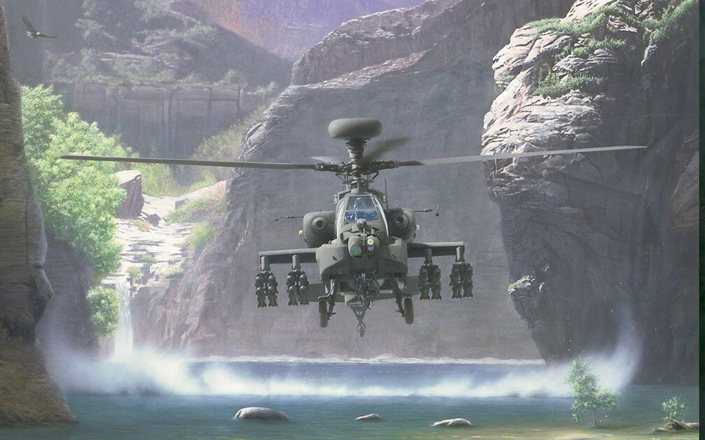 Apache Helicopter V7 Mousepad Deskmat