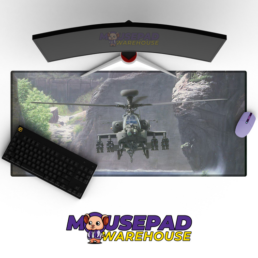 Apache Helicopter V7 Mousepad Deskmat Mockup