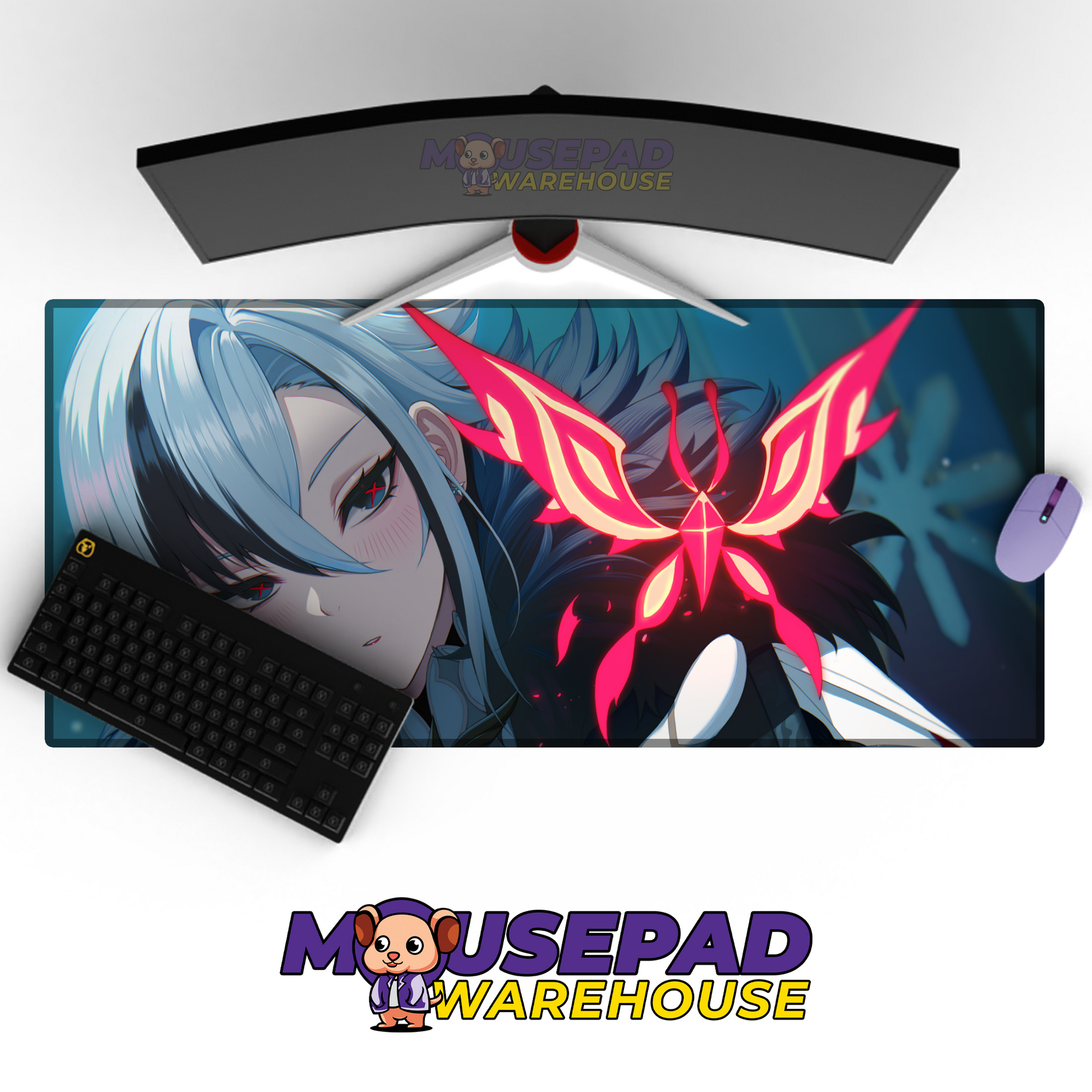 Arlecchino Genshin Impact V14 Mousepad Mockup