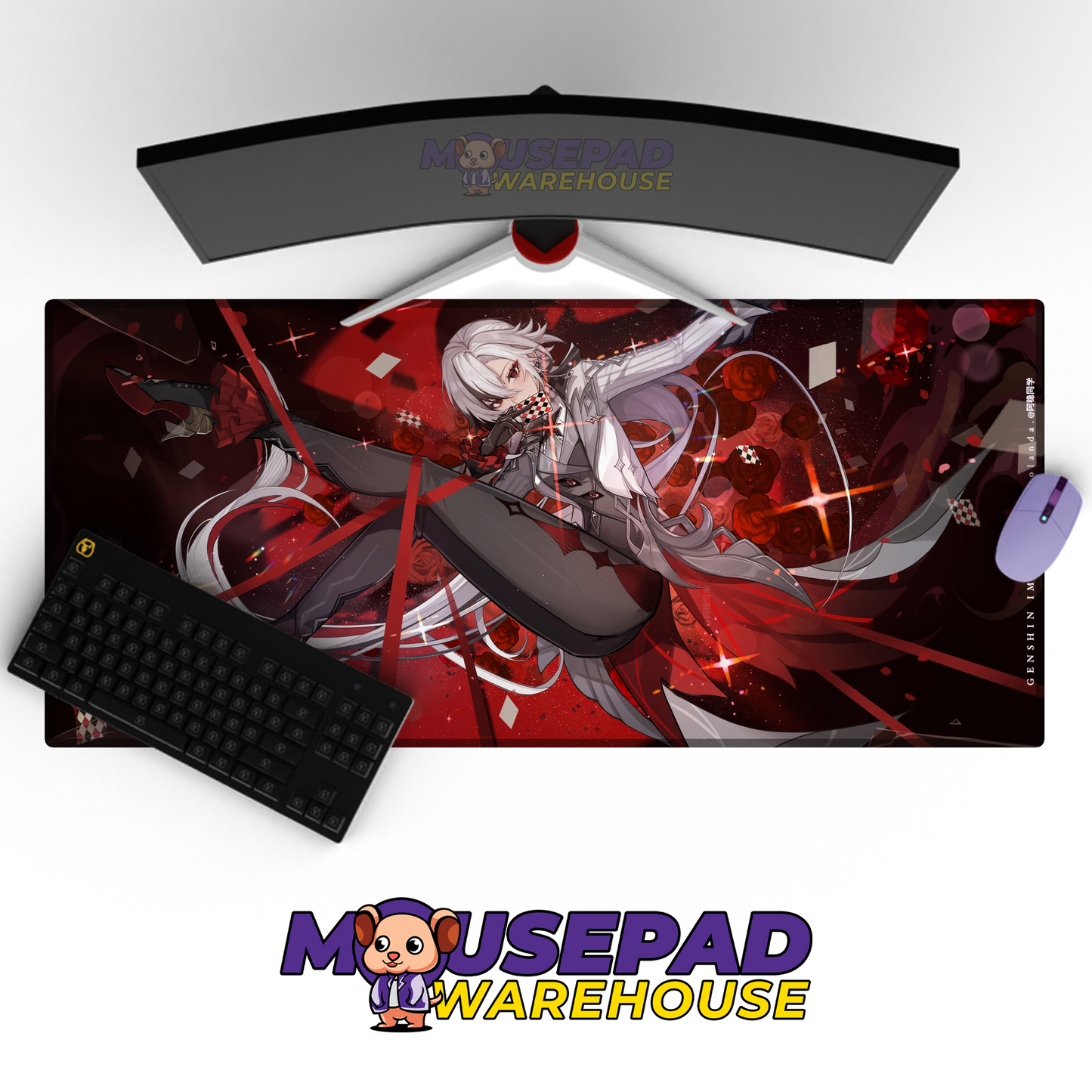 Arlecchino Genshin Impact V34 Mousepad Mockup