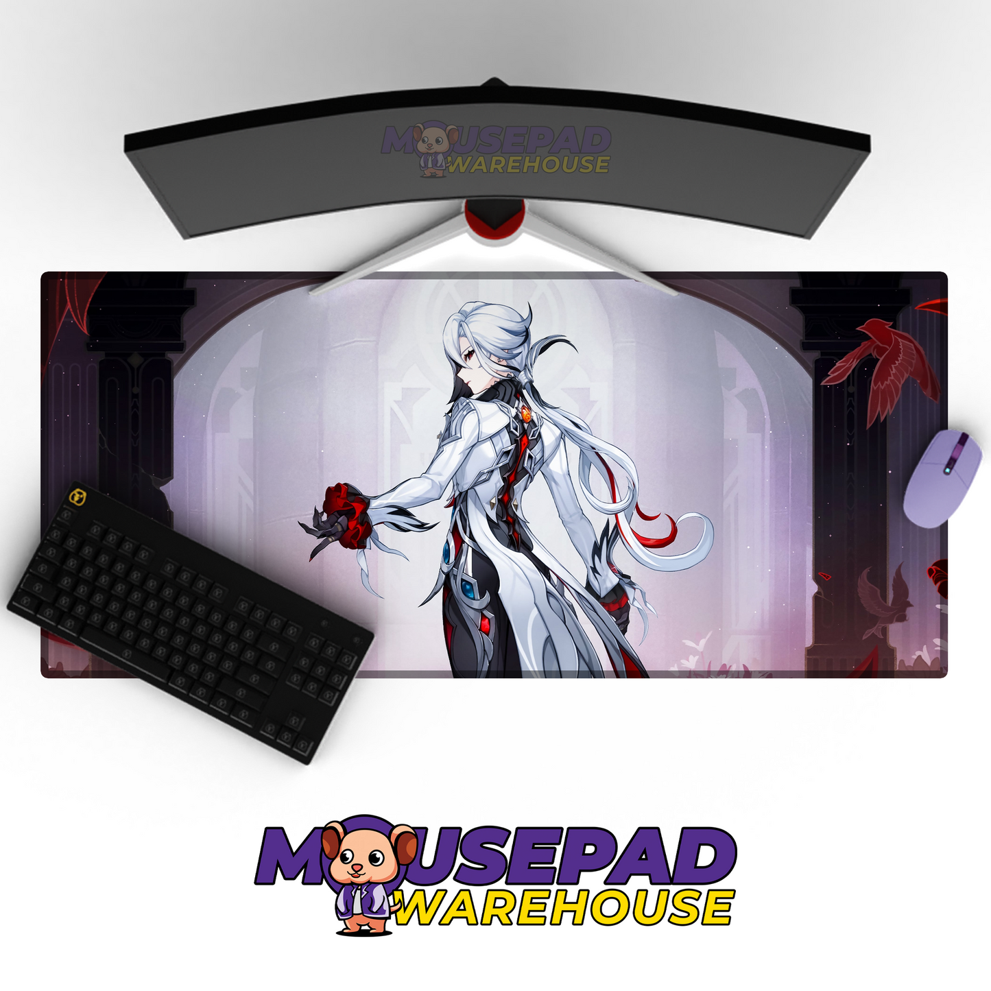 Arlecchino Genshin Impact V35 Mousepad Mockup