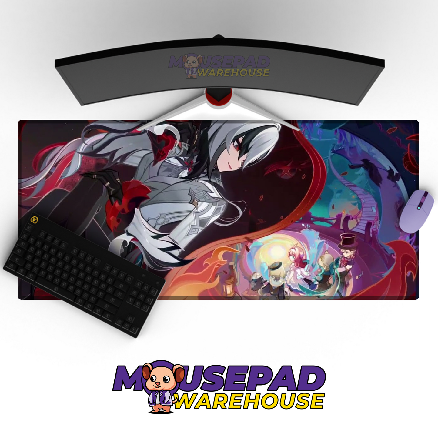 Arlecchino Genshin Impact V3 Mousepad Mockup