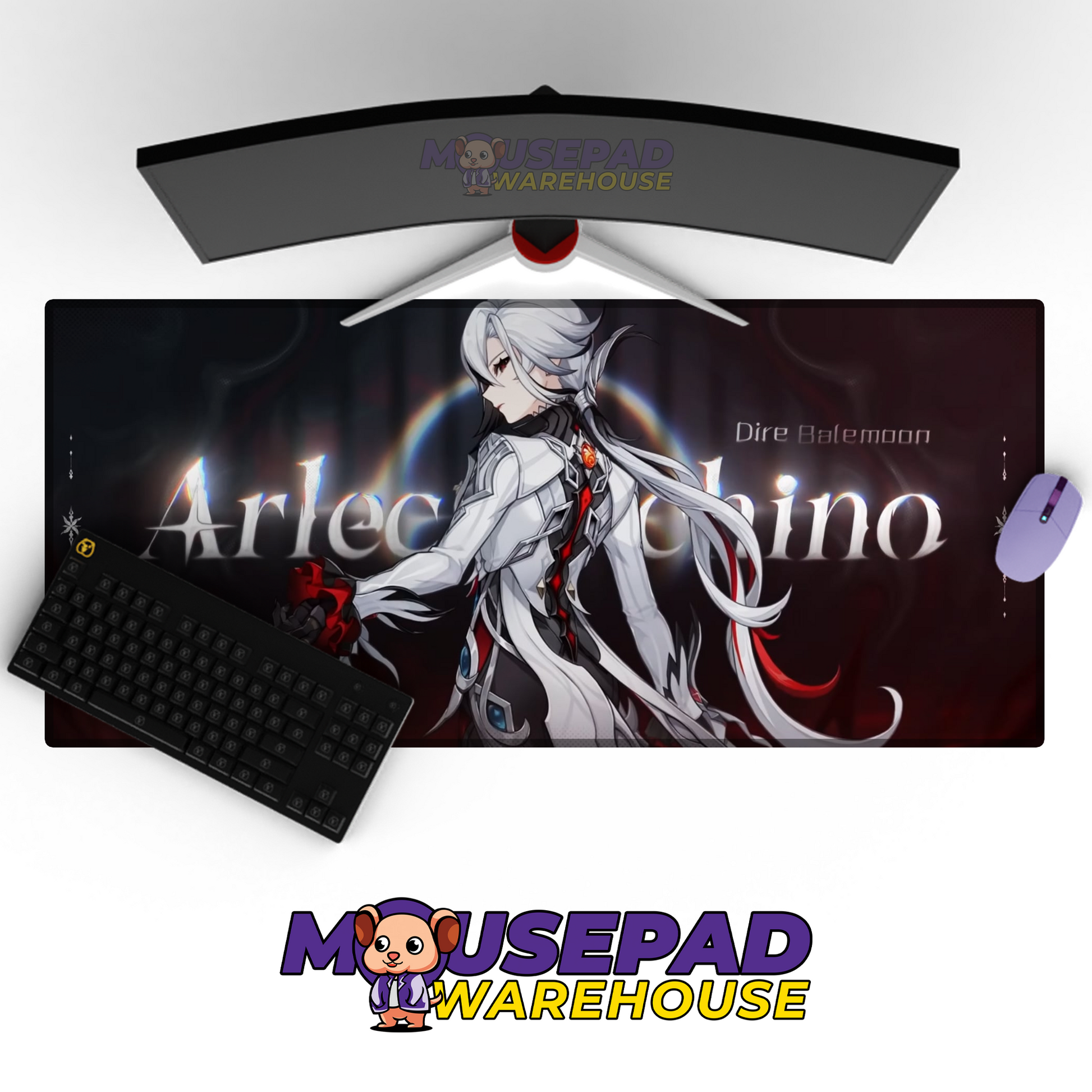 Arlecchino Genshin Impact V4 Mousepad Mockup