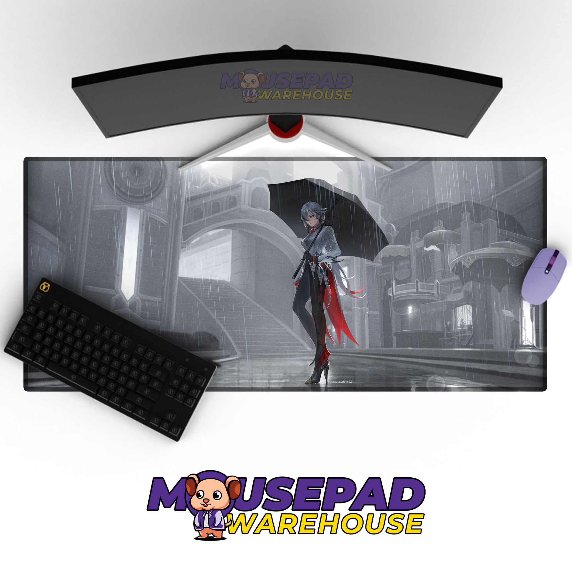 Arlecchino Genshin Impact V8 Mousepad Mockup