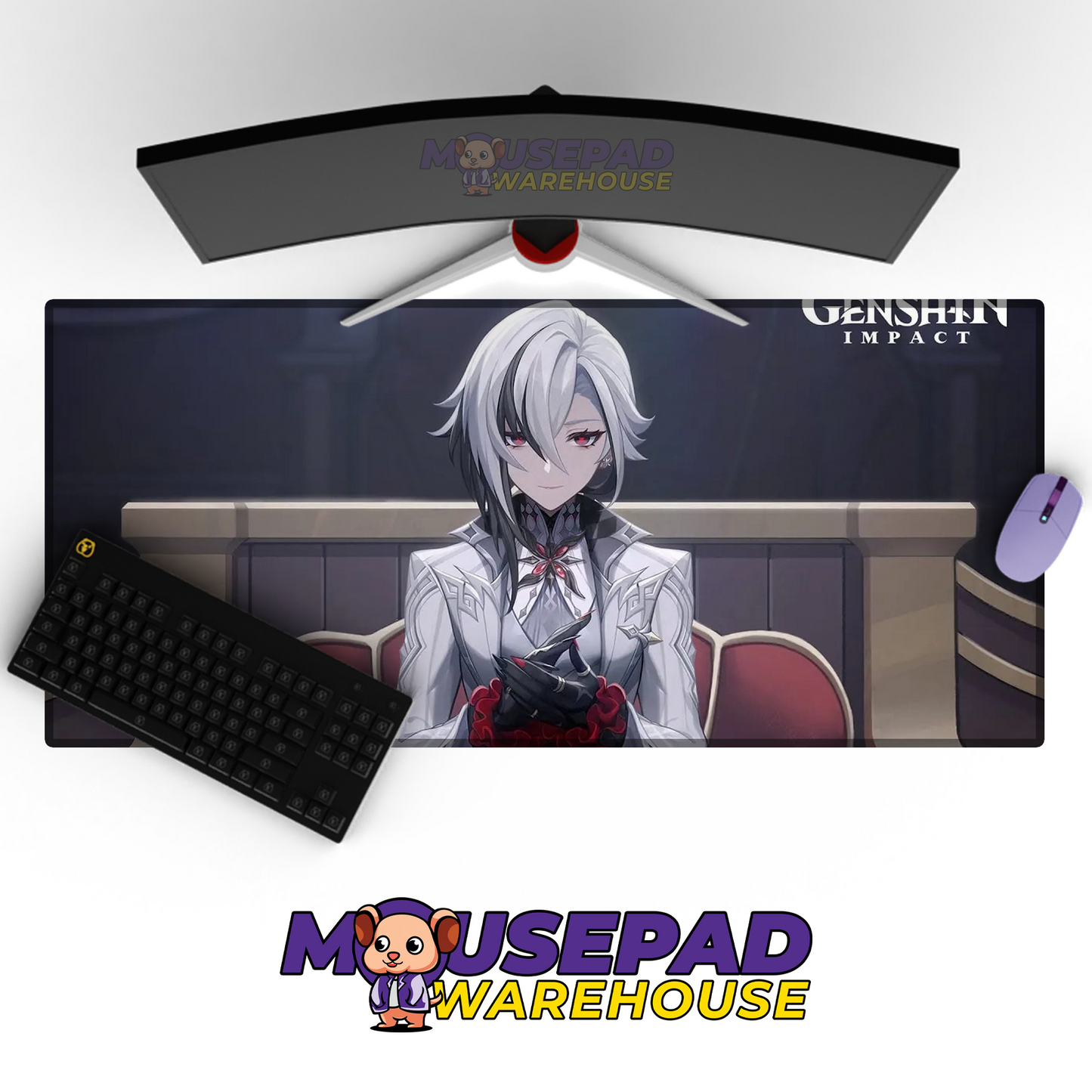 Arlecchino Genshin Impact V9 Mousepad Mockup