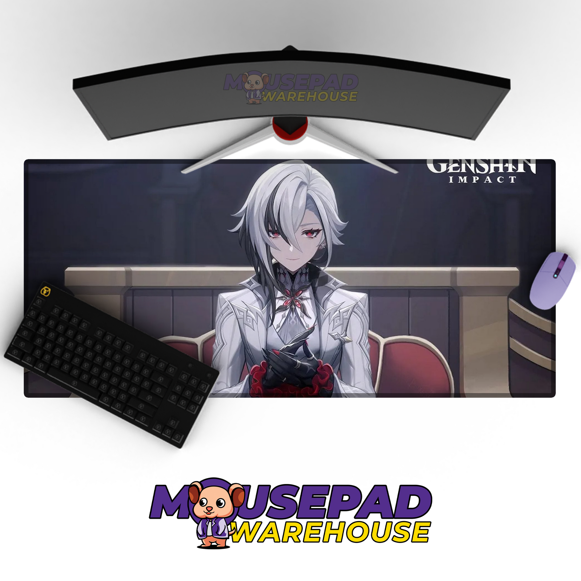 Arlecchino Genshin Impact V9 Mousepad Mockup