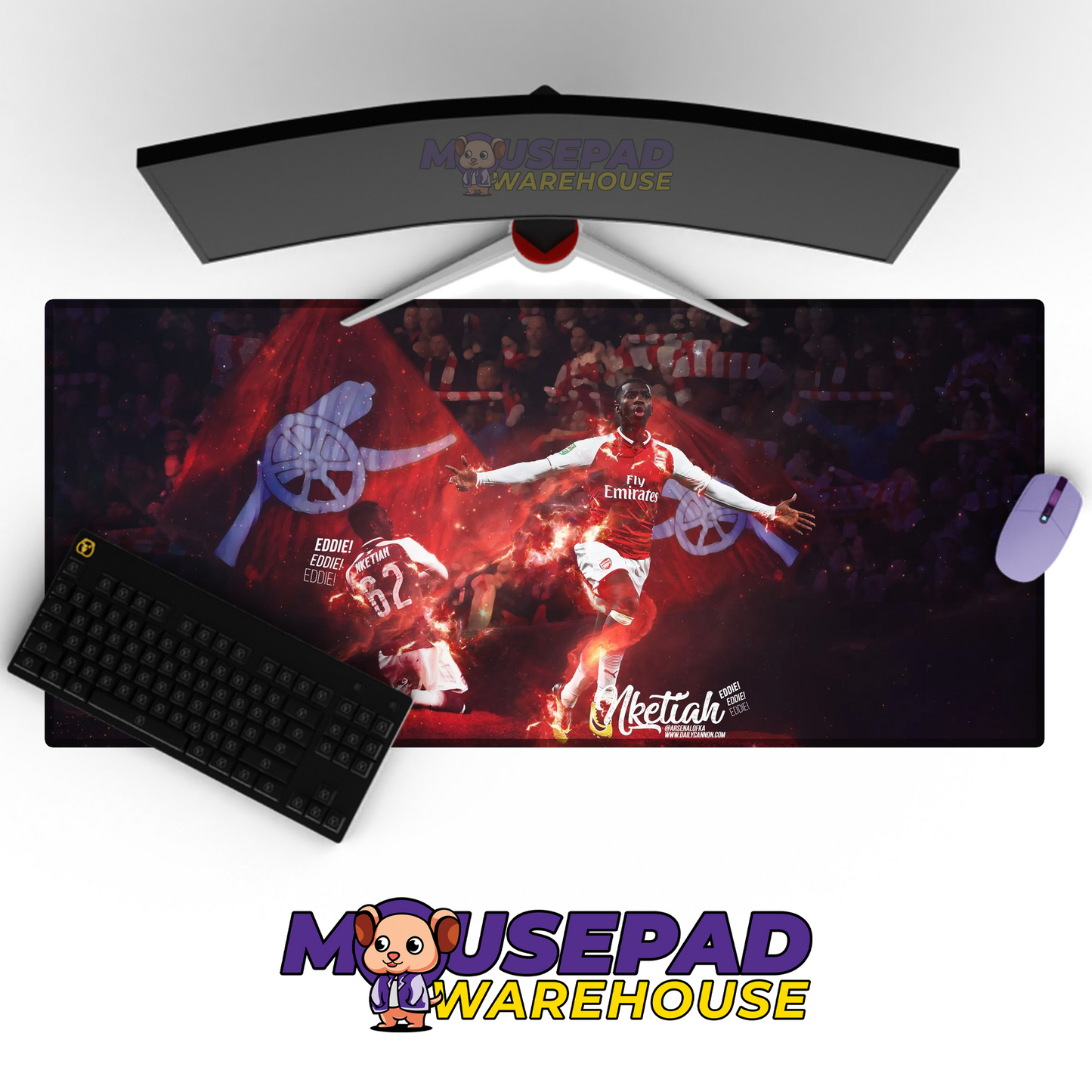 Arsenal V6 Mousepad Mockup