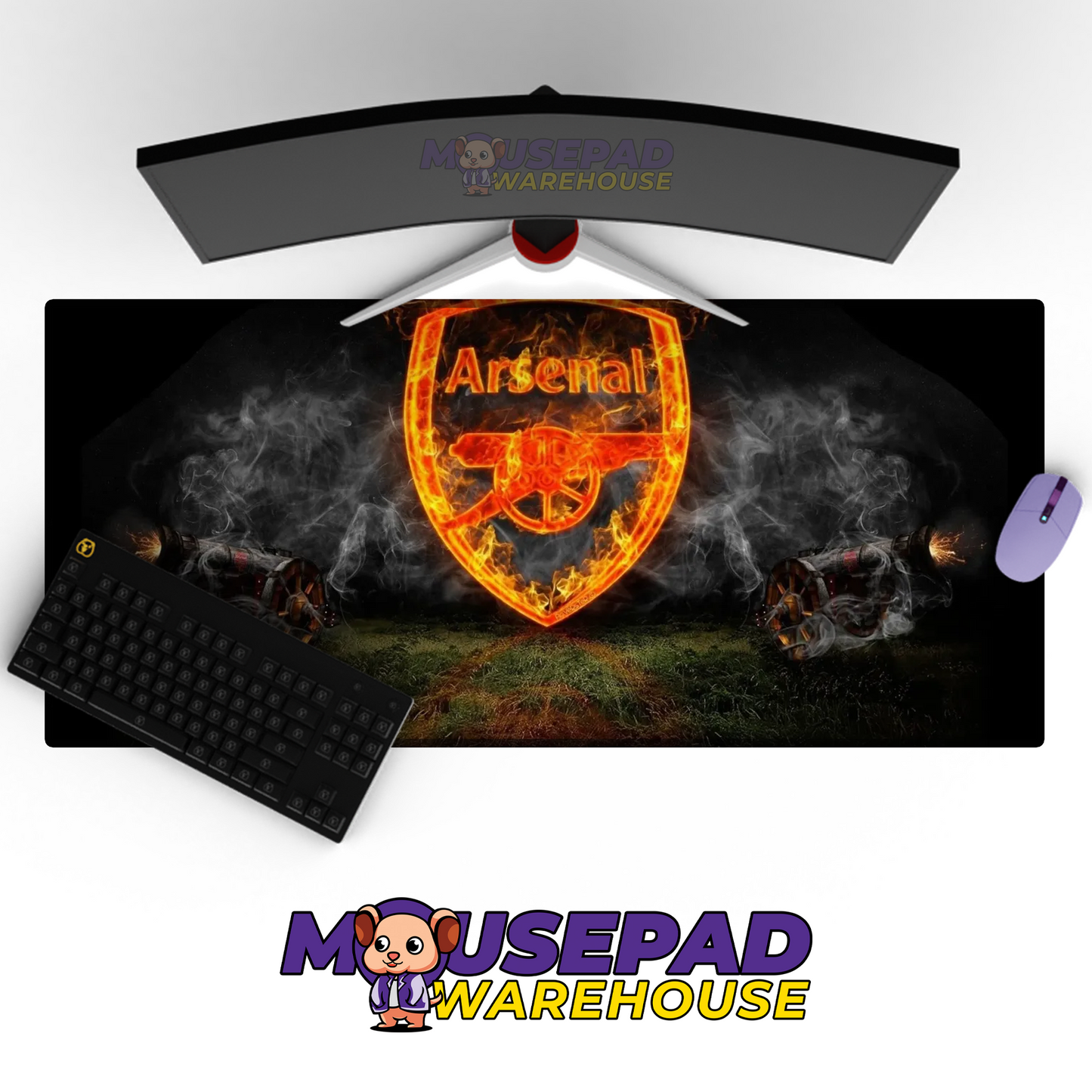 Arsenal V9 Mousepad Mockup